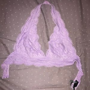 lilac urban outfitters halter bralette